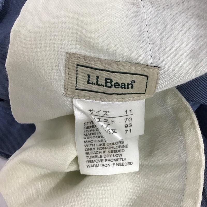 エルエルビーン L.L.Bean パンツ チノパン テーパードパンツ コットン 無地 青 / ブルー /  レディース USED 古着 中古 10118717