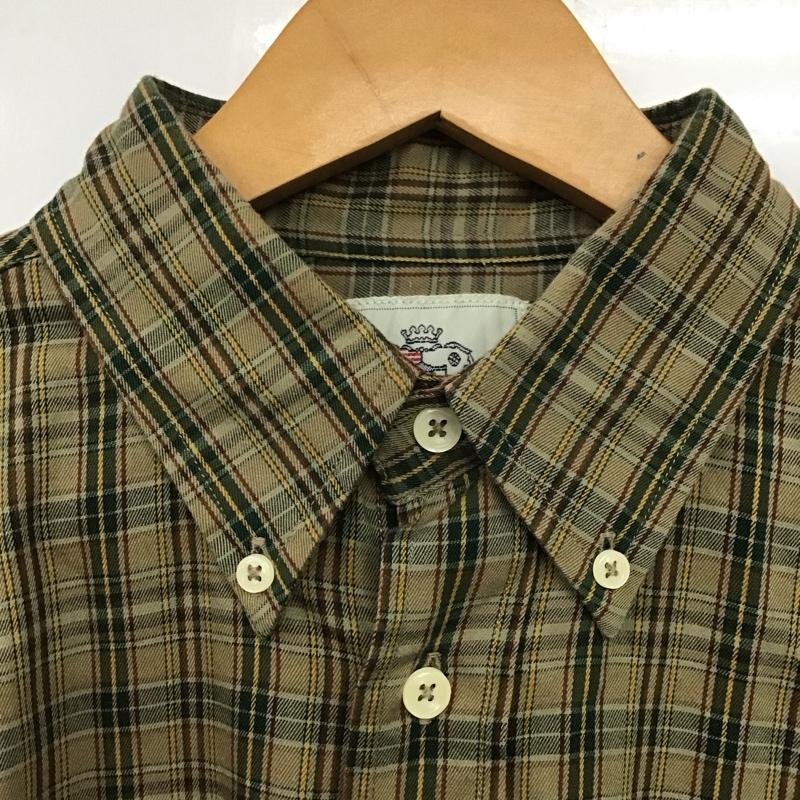古着 USED シャツ、ブラウス 長袖 長袖シャツ チェックシャツ カラーシャツ ボタンダウンシャツ L チェック マルチカラー / マルチカラー /  メンズ USED 古着 中古 10130131