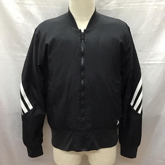 アディダス adidas ジャケット、上着 ジャンパー、ブルゾン ha6461 L 無地 黒 / ブラック /  メンズ USED 古着 中古 10122046