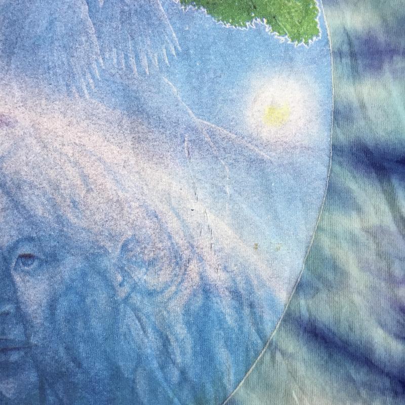 ＵＳフルギ US古着 Tシャツ 半袖 XL プリント X 総柄 青 / ブルー /  メンズ USED 古着 中古 10133843