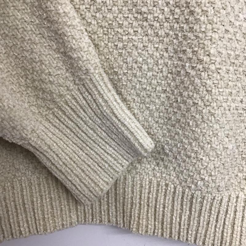 サマンサモスモスブルー Samansa Mos2 blue ニット、セーター 長袖 FREE 無地 オフホワイト / オフホワイト /  レディース USED 古着 中古 10146786