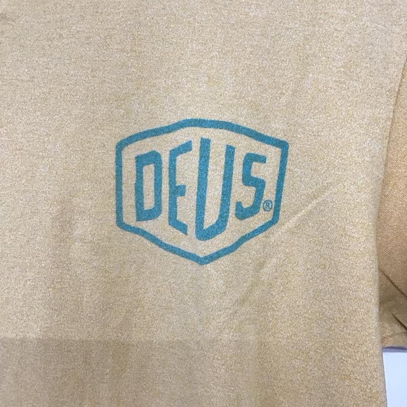 デウスエクスマキナ DEUS EX MACHINA Tシャツ 半袖 S ロゴ、文字 橙 / オレンジ /  メンズ USED 古着 中古 10141112