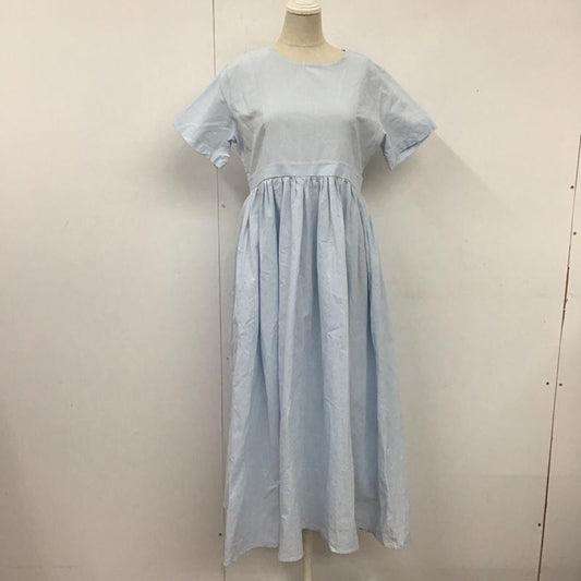 アビトーキョー ABITOKYO ワンピース ロングスカート 半袖 後ろファスナー FREE 無地 水色 / ライトブルー /  レディース USED 古着 中古 10114025