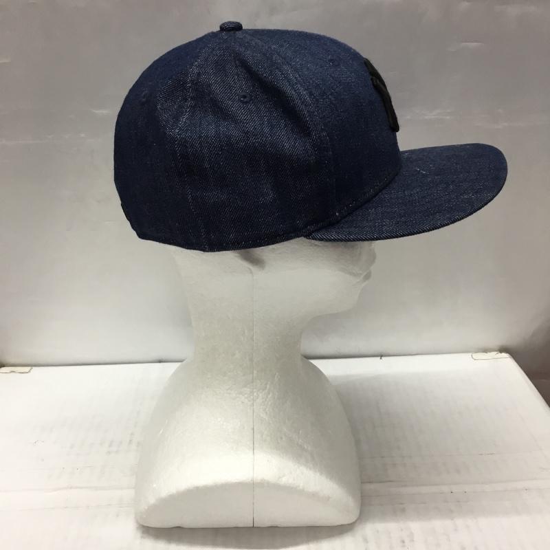 ニューエラ NEW ERA 帽子 キャップ NY ニューヨーク ヤンキース 59FIFTY デニム ロゴ、文字 インディゴ / インディゴ /  メンズ USED 古着 中古 10107887