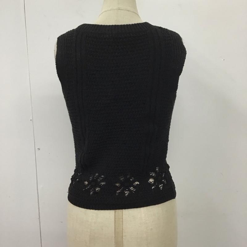 ザラ ZARA ベスト ベスト 6771 083 800 プルオーバー タグ付き S 無地 黒 / ブラック /  レディース USED 古着 中古 10114102
