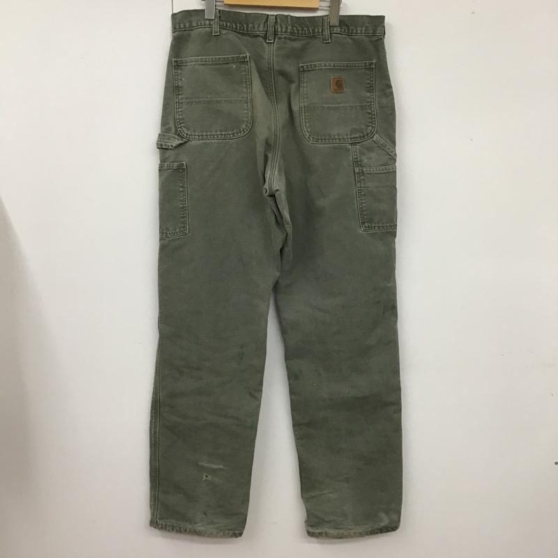 カーハート Carhartt パンツ ワークパンツ、ペインターパンツ ワイドパンツ カーゴパンツ ミリタリーパンツ デニムジーンズ 36 ロゴ、文字 カーキ / カーキ /  メンズ USED 古着 中古 10105588