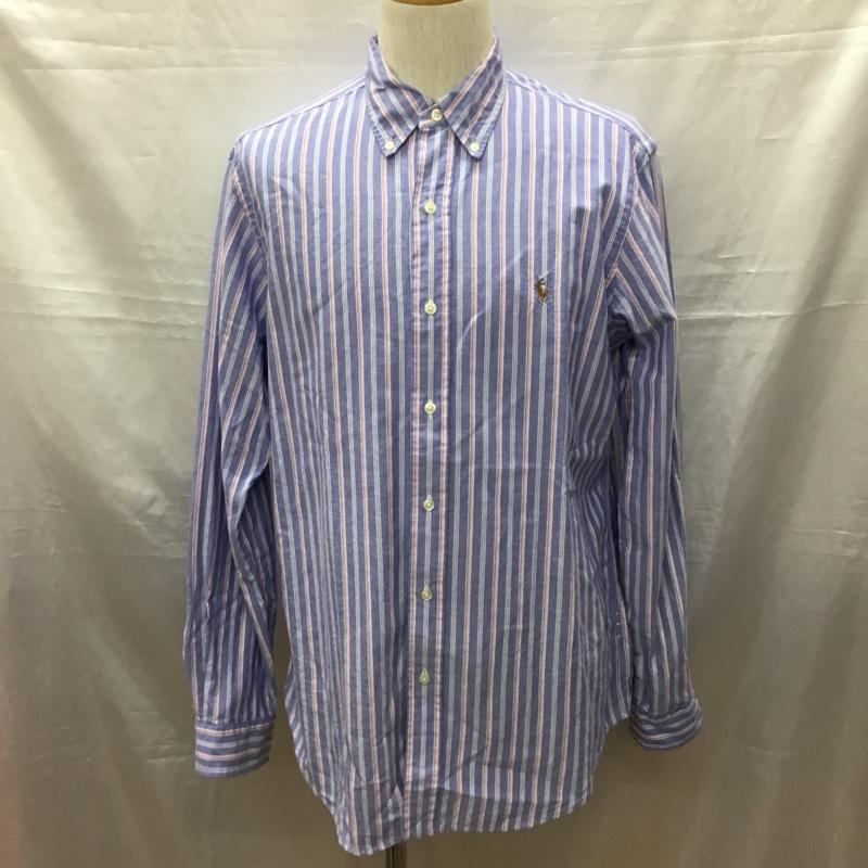 ポロラルフローレン POLO RALPH LAUREN シャツ、ブラウス 長袖 長袖シャツ カラーシャツ 長袖カットソー ストライプシャツ M ストライプ マルチカラー / マルチカラー /  メンズ USED 古着 中古 10116706