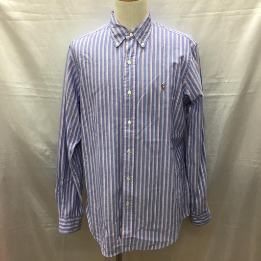 ポロラルフローレン POLO RALPH LAUREN シャツ、ブラウス 長袖 長袖シャツ カラーシャツ 長袖カットソー ストライプシャツ M ストライプ マルチカラー / マルチカラー /  メンズ USED 古着 中古 10116706