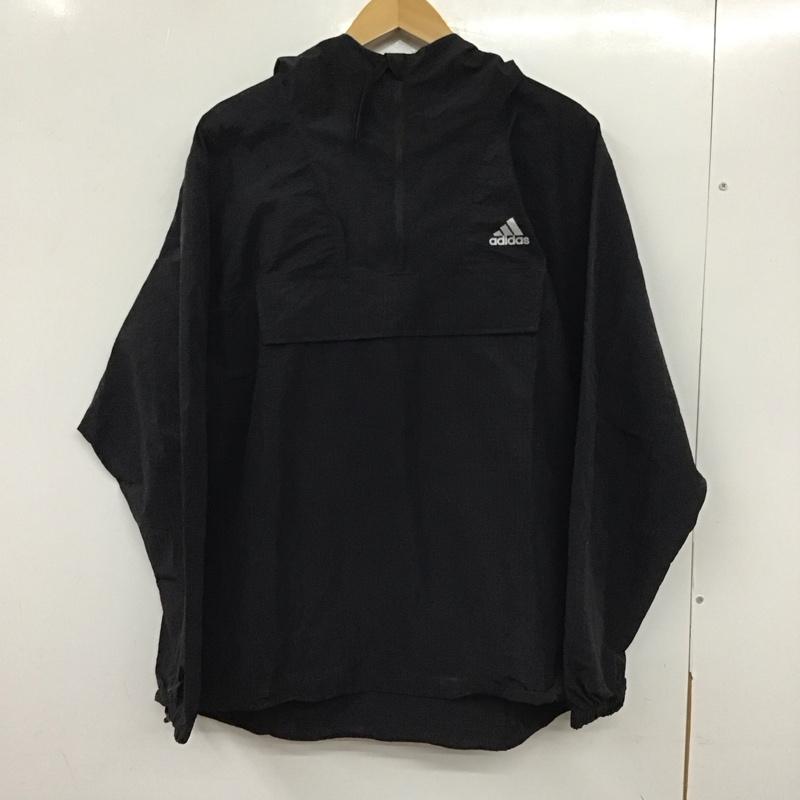 アディダス adidas ジャケット、上着 ジャンパー、ブルゾン HD0074 PRSVE アノラック L 無地 X ロゴ、文字 黒 / ブラック /  メンズ USED 古着 中古 10137013