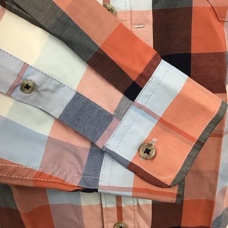 エディーバウアー Eddie Bauer シャツ、ブラウス 長袖 長袖シャツ カラーシャツ ポケットシャツ 長袖カットソー チェックシャツ L チェック マルチカラー / マルチカラー /  メンズ USED 古着 中古 10115310