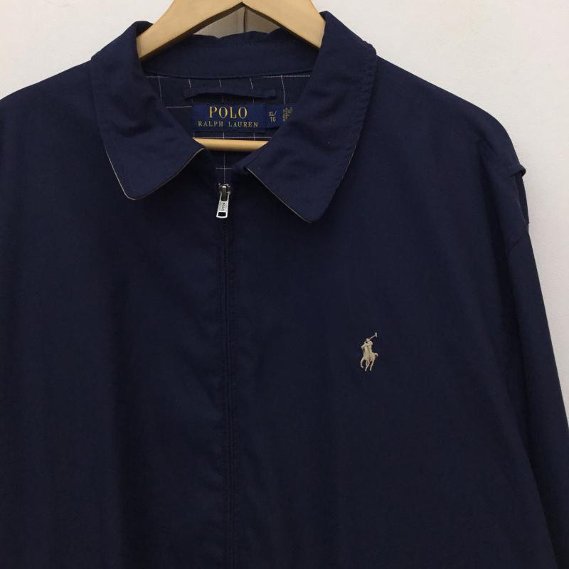 ポロラルフローレン POLO RALPH LAUREN ジャケット、上着 ジャケット、ブレザー XL ロゴ、文字 紺 / ネイビー /  メンズ USED 古着 中古 10143567