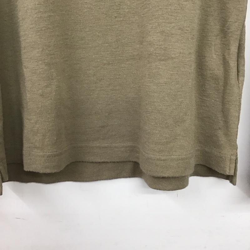 バーバリーブルーレーベル BURBERRY BLUE LABEL カットソー 長袖 38 プリント X ロゴ、文字 ベージュ / ベージュ /  レディース USED 古着 中古 10151201