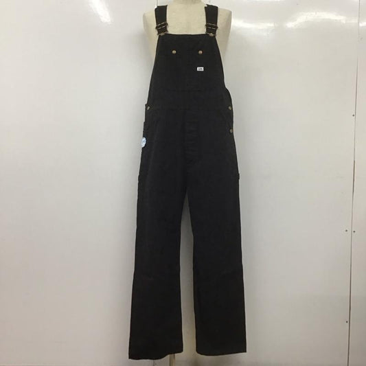 リー Lee サロペット・オーバーオール サロペット、オーバーオール lm7254 デニムオーバーオール ワイドパンツ つなぎ L ロゴ、文字 黒 / ブラック /  メンズ USED 古着 中古 10107750