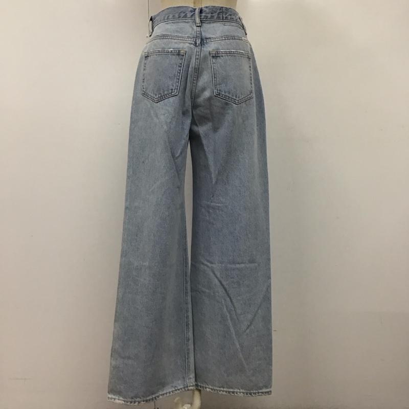 スライ SLY パンツ デニム、ジーンズ 030EAA11-3740 ワイドストレート ALEX HW WIDE-C 1 無地 水色 / ライトブルー /  レディース USED 古着 中古 10120145