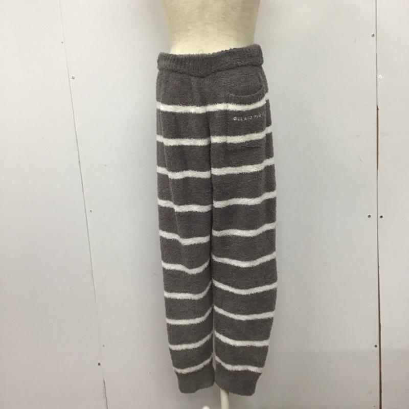 ジェラートピケ gelato pique セットアップ セットアップ セットアップ ルームウェア 2点セット ONE SIZE ボーダー柄 X プリント 灰 / グレー /  レディース USED 古着 中古 10149070