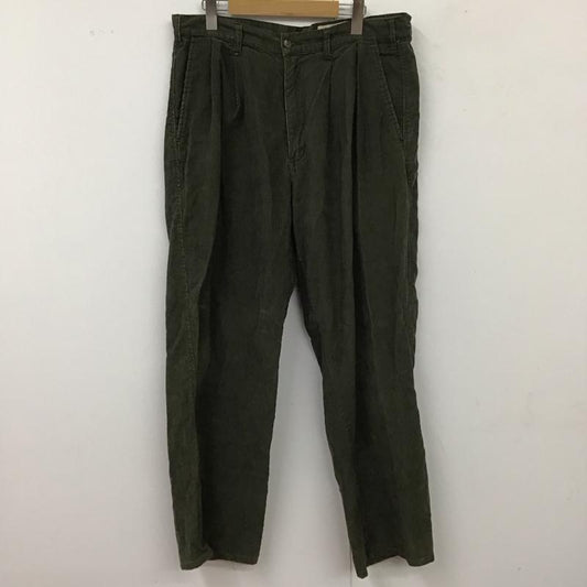 エディーバウアー Eddie Bauer パンツ ワークパンツ、ペインターパンツ コーデュロイパンツ ワイドパンツ ストレートパンツ カジュアルパンツ 36 無地 カーキ / カーキ /  メンズ USED 古着 中古 10113683