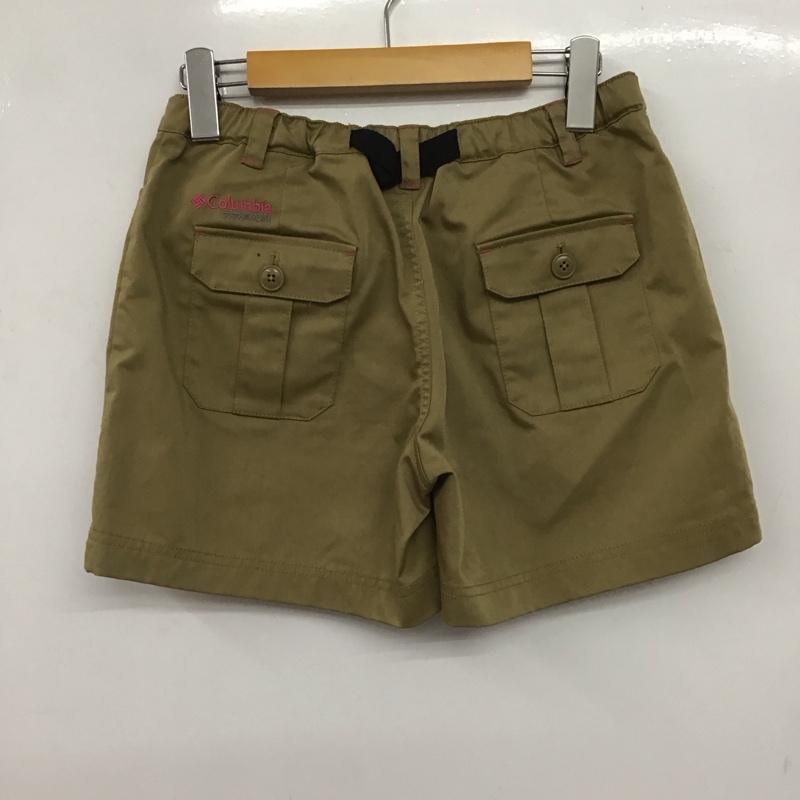 コロンビア Columbia パンツ ショートパンツ アウトドア M ロゴ、文字 ベージュ / ベージュ /  レディース USED 古着 中古 10146374