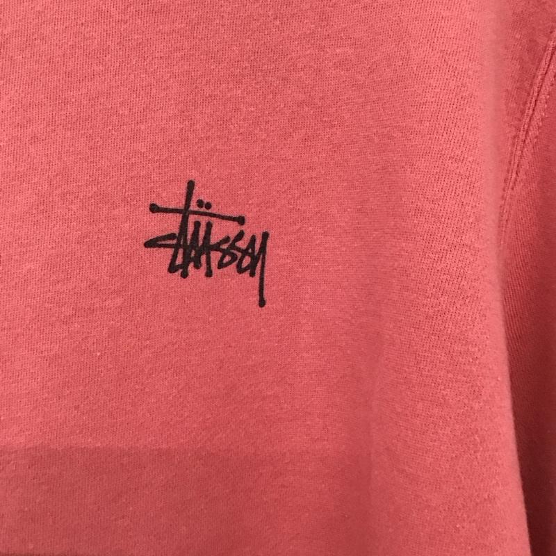 ステューシー STUSSY トレーナー 長袖 長袖 L ロゴ、文字 桃 / ピンク /  メンズ USED 古着 中古 10149974