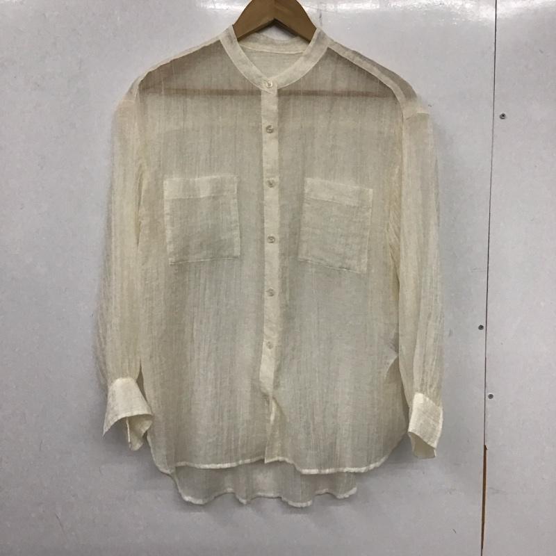 ローリーズファーム LOWRYS FARM シャツ、ブラウス 長袖 1 無地 白 / ホワイト /  レディース USED 古着 中古 10137198