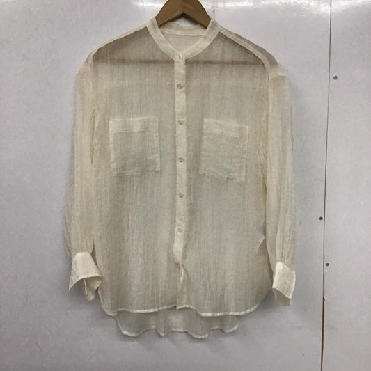 ローリーズファーム LOWRYS FARM シャツ、ブラウス 長袖 1 無地 白 / ホワイト /  レディース USED 古着 中古 10137198