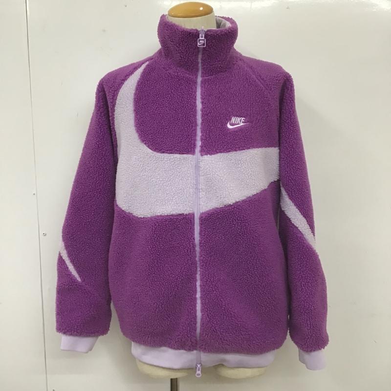 ナイキ NIKE ジャケット、上着 ジャンパー、ブルゾン bq6546-570 ASMNSWVWSWSHFULLZIPJKT ジップアップジャケット フリースジャケット リバーシブル M ロゴ、文字 紫 / パープル /  メンズ USED 古着 中古 10105821