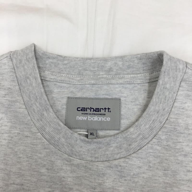カーハート Carhartt Tシャツ 半袖 Carhartt× New Balance XL ロゴ、文字 X キャラクター 灰 / グレー /  メンズ USED 古着 中古 10127275