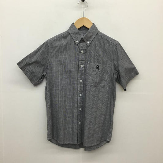 アベイシングエイプ A BATHING APE シャツ、ブラウス 半袖 A BATHING APE 半袖シャツ　4800-131-061 S チェック 白 / ホワイト / X 黒 / ブラック /  メンズ USED 古着 中古 10127622
