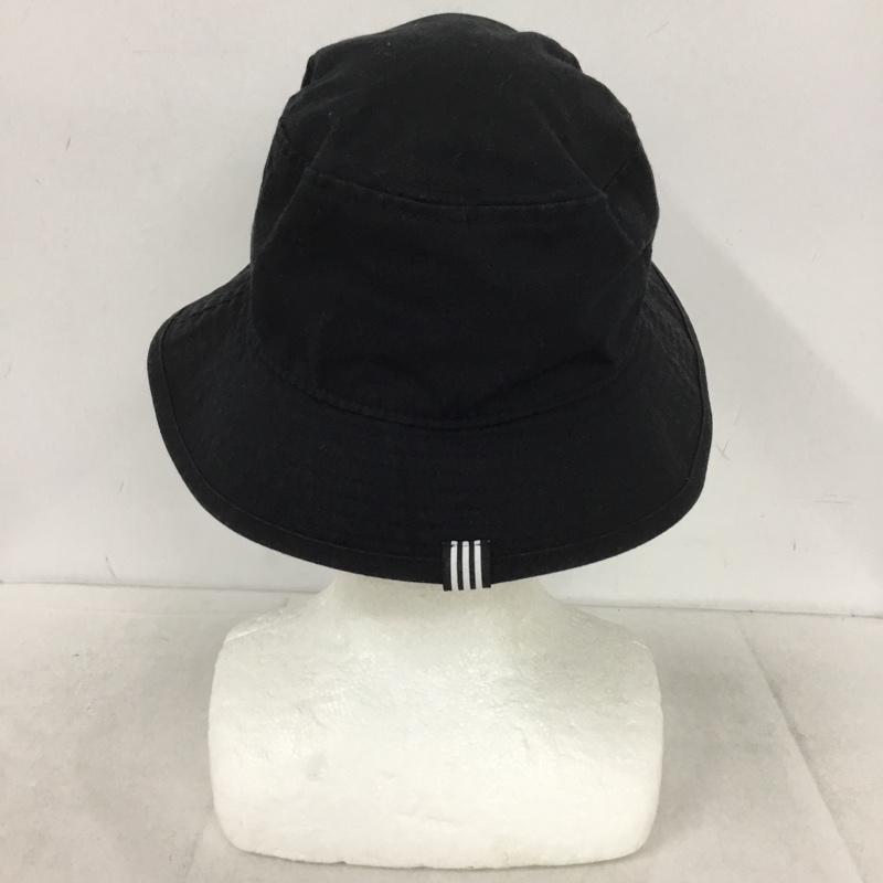 アディダス adidas 帽子 ハット BK7345 トレフォイル バケットハット FREE ロゴ、文字 黒 / ブラック /  メンズ USED 古着 中古 10148879