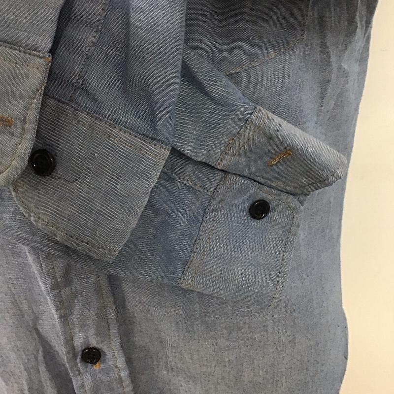 リーバイス Levi s シャツ、ブラウス 長袖 長袖シャツ 無地シャツ カラーシャツ 70s ヴィンテージ M 無地 インディゴ / インディゴ /  メンズ USED 古着 中古 10125328