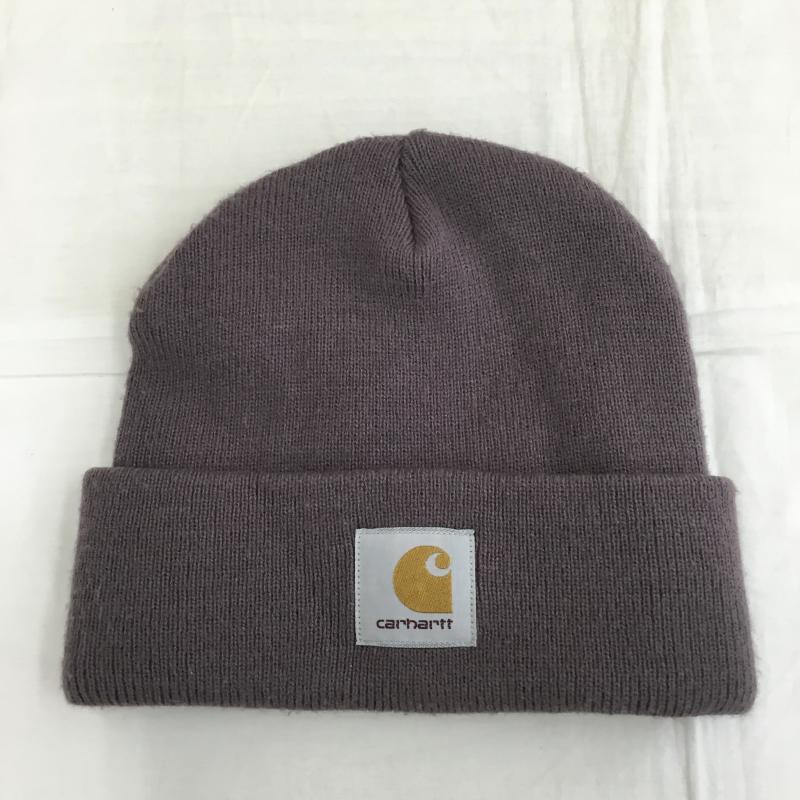 カーハート Carhartt 帽子 ニット帽 FREE ロゴ、文字 紫 / パープル /  メンズ USED 古着 中古 10136541