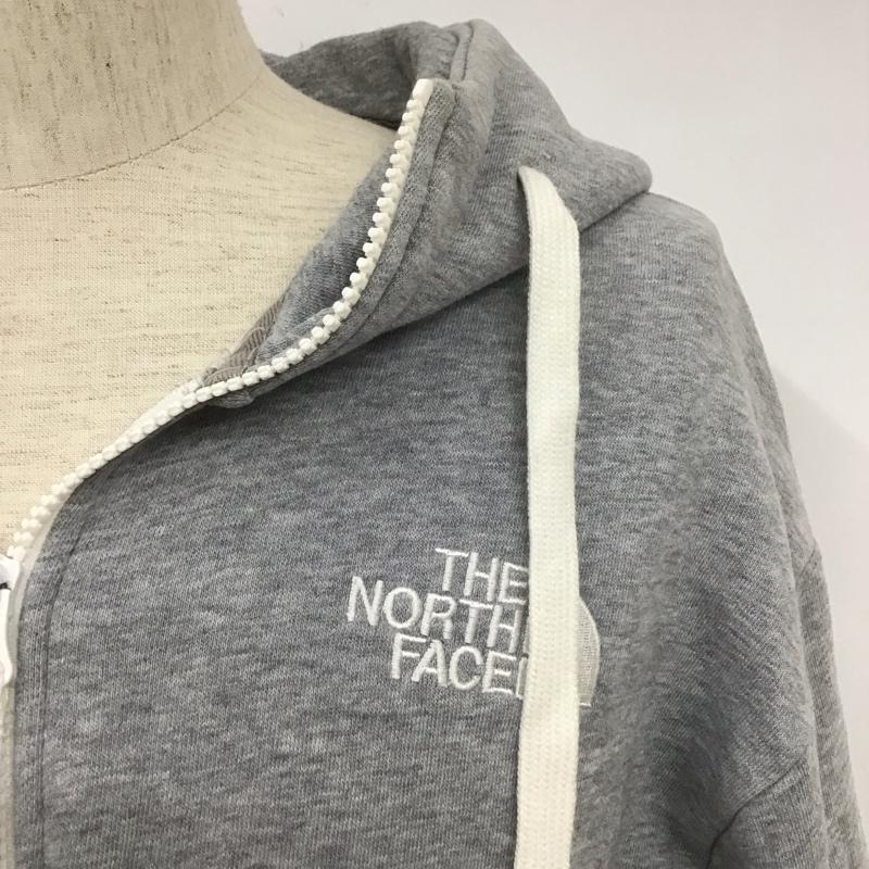 ザノースフェイス THE NORTH FACE パーカー 長袖 NT11530 REARVIEW FULLZIP HOODIE 裏起毛 L ロゴ、文字 灰 / グレー /  メンズ USED 古着 中古 10110820