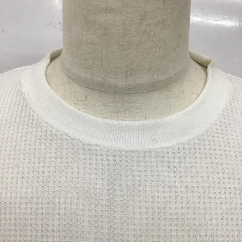 チャオパニック CIAOPANIC カットソー 長袖 長袖カットソー クルーネックカットソー ロングスリーブカットソー 無地Tシャツ L 無地 白 / ホワイト /  メンズ USED 古着 中古 10112992