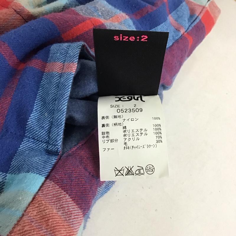 エックスガール X-girl ベスト ベスト リバーシブル 2 無地 X チェック ベージュ / ベージュ / X マルチカラー / マルチカラー /  レディース USED 古着 中古 10140218