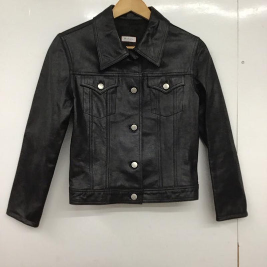 マックスアンドコー MAX&CO ジャケット、上着 レザージャケット 42 無地 黒 / ブラック /  レディース USED 古着 中古 10147749