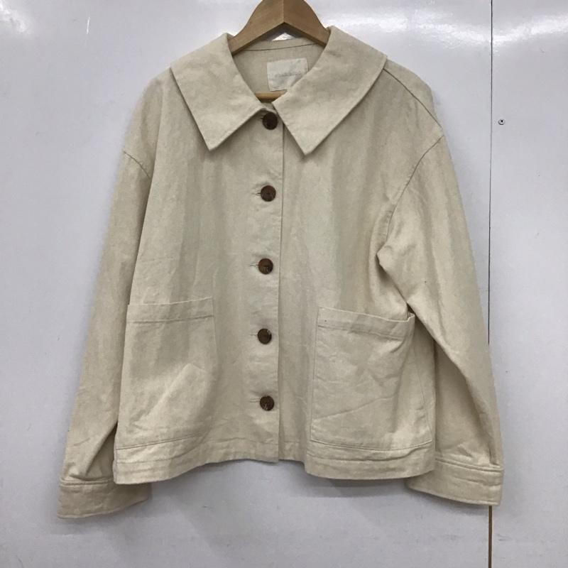 エヘカソポ ehka sopo ジャケット、上着 ジャケット、ブレザー tyt-1303792 ボタンジャケット FREE 無地 アイボリー / アイボリー /  レディース USED 古着 中古 10149397
