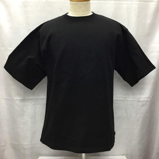 エフエイティー FAT Tシャツ 半袖 半袖カットソー 無地Tシャツ クルーネックカットソー 無地 黒 / ブラック /  メンズ USED 古着 中古 10106469