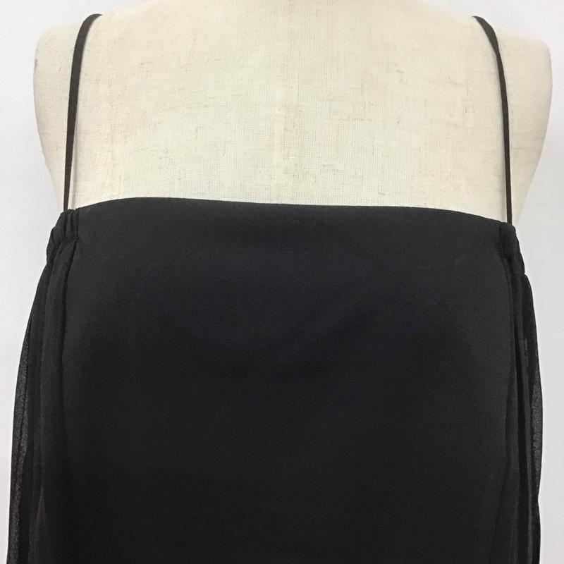 ザラ ZARA ワンピース ロングスカート L 無地 黒 / ブラック /  レディース USED 古着 中古 10107582