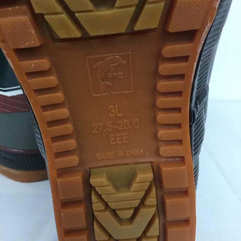 古着 USED 長靴、レインシューズ 長靴、レインシューズ 3L ロゴ、文字 黒 / ブラック /  メンズ USED 古着 中古 10138235