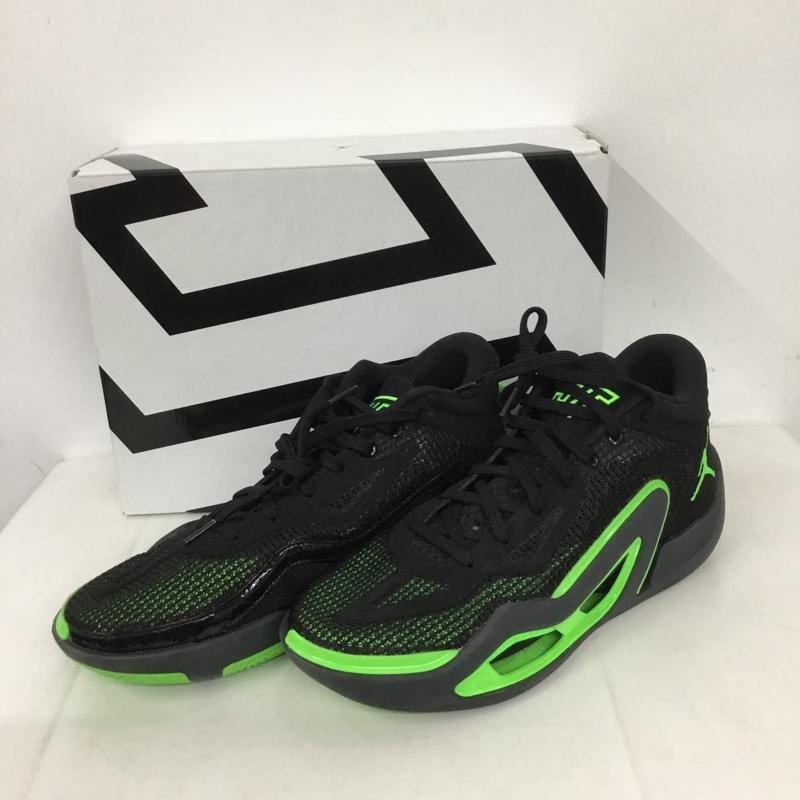 ナイキ NIKE スニーカー スニーカー DZ3330-003 JORDAN TATUM 1 PF 28cm 箱有 28.0cm ワンポイント 黒 / ブラック / X 薄緑 / ライトグリーン /  メンズ USED 古着 中古 10131044