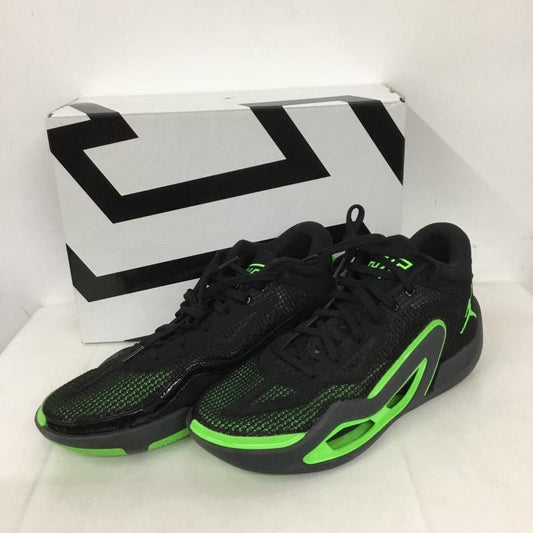 ナイキ NIKE スニーカー スニーカー DZ3330-003 JORDAN TATUM 1 PF 28cm 箱有 28.0cm ワンポイント 黒 / ブラック / X 薄緑 / ライトグリーン /  メンズ USED 古着 中古 10131044