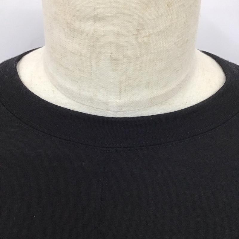 ラッピンノット WRAPINKNOT カットソー 長袖 長袖カットソー クルーネックカットソー ロングスリーブカットソー 3 無地 黒 / ブラック /  メンズ USED 古着 中古 10112824