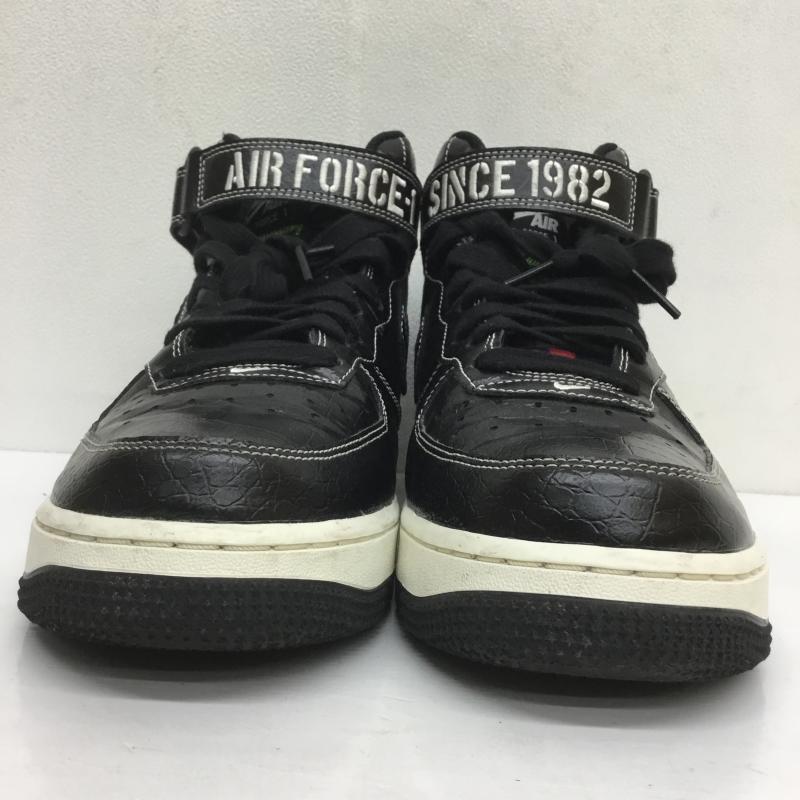 ナイキ NIKE スニーカー スニーカー AIR FORCE 1 MID  07 LX エア フォース 1 ミッド  07 LX DV1029-010 26.5cm ロゴ、文字 X アニマル柄 黒 / ブラック /  メンズ USED 古着 中古 10108154