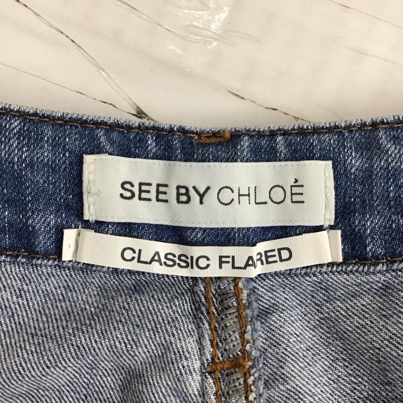 シーバイクロエ SEE BY CHLOE パンツ デニム、ジーンズ デニムパンツ スリムパンツ ストレッチパンツ ジーンズ 29インチ 無地 インディゴ / インディゴ /  レディース USED 古着 中古 10111772