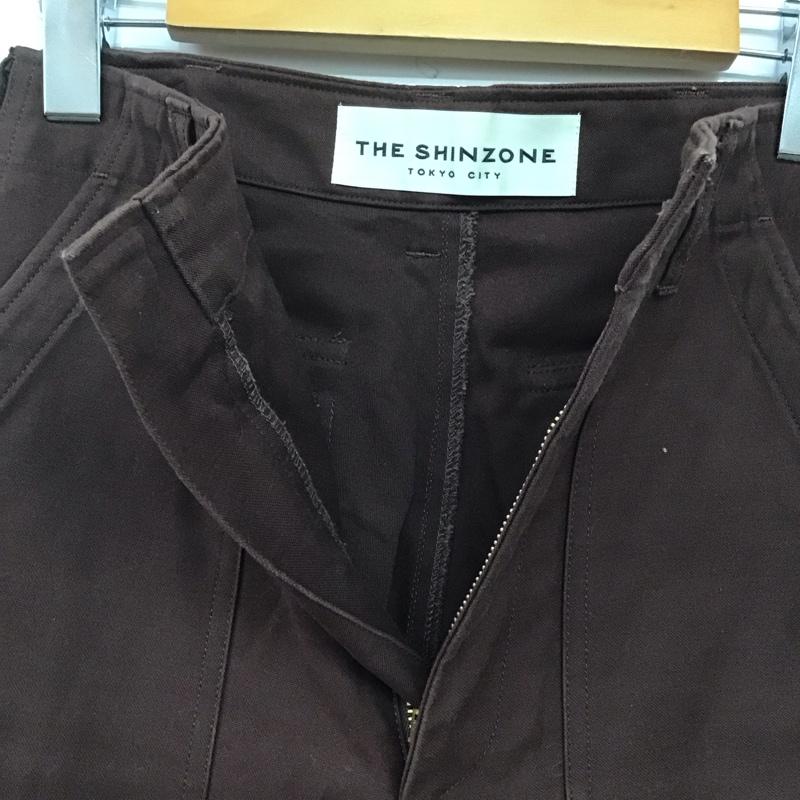 ザ シンゾーン THE SHINZONE パンツ スラックス 15AMSPA18 ベイカーパンツ 32 無地 茶 / ブラウン /  レディース USED 古着 中古 10143745
