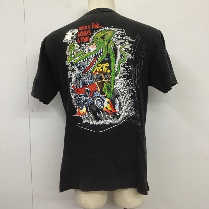 古着 USED Tシャツ 半袖 半袖カットソー プリントTシャツ クルーネックカットソー 古着 M ロゴ、文字 黒 / ブラック /  メンズ USED 古着 中古 10124640