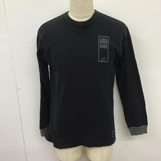 エムアンドエム M&M Tシャツ 長袖 ロンT クルーネック バックロゴ M ロゴ、文字 黒 / ブラック /  メンズ USED 古着 中古 10125807