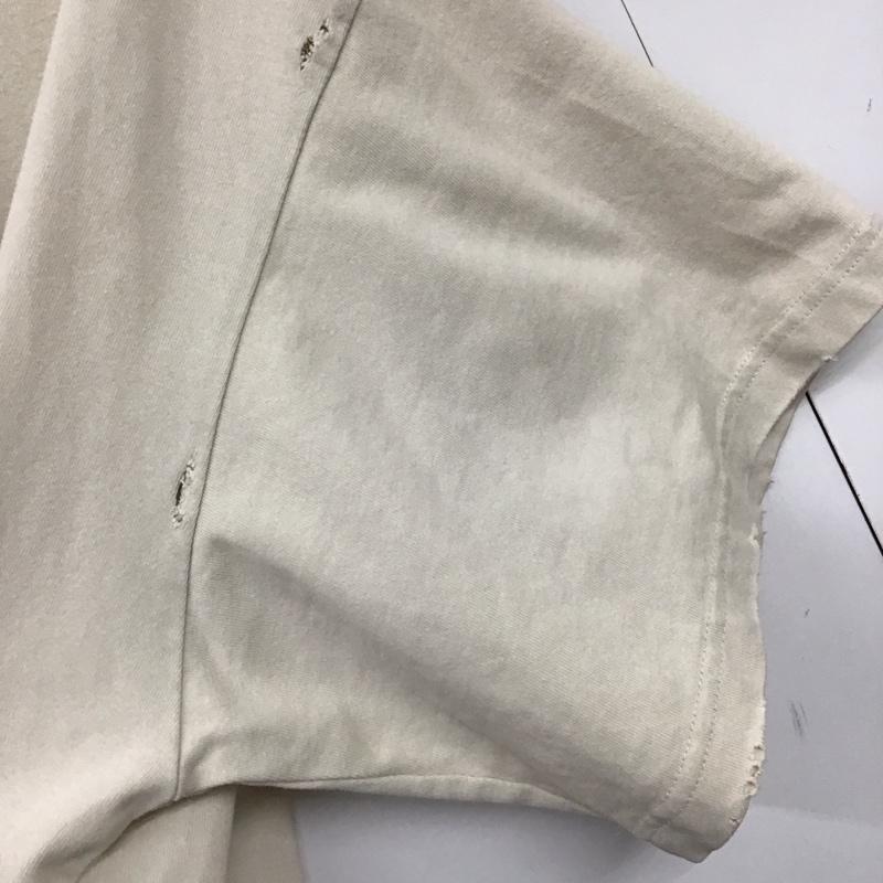 バレンシアガ BALENCIAGA Tシャツ 半袖 22aw 半袖カットソー プリントTシャツ クルーネックカットソー 刺繍 2 ロゴ、文字 ベージュ / ベージュ /  メンズ USED 古着 中古 10141672