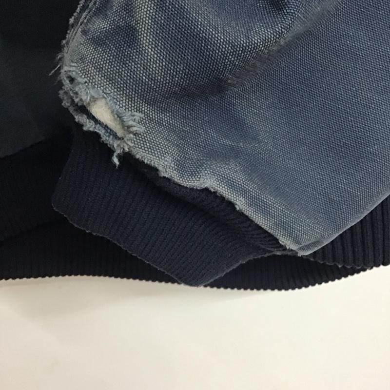 カーハート Carhartt ジャケット、上着 ジャンパー、ブルゾン ジップアップジャケットパーカー アウター 古着 00s L ロゴ、文字 インディゴ / インディゴ /  メンズ USED 古着 中古 10142442