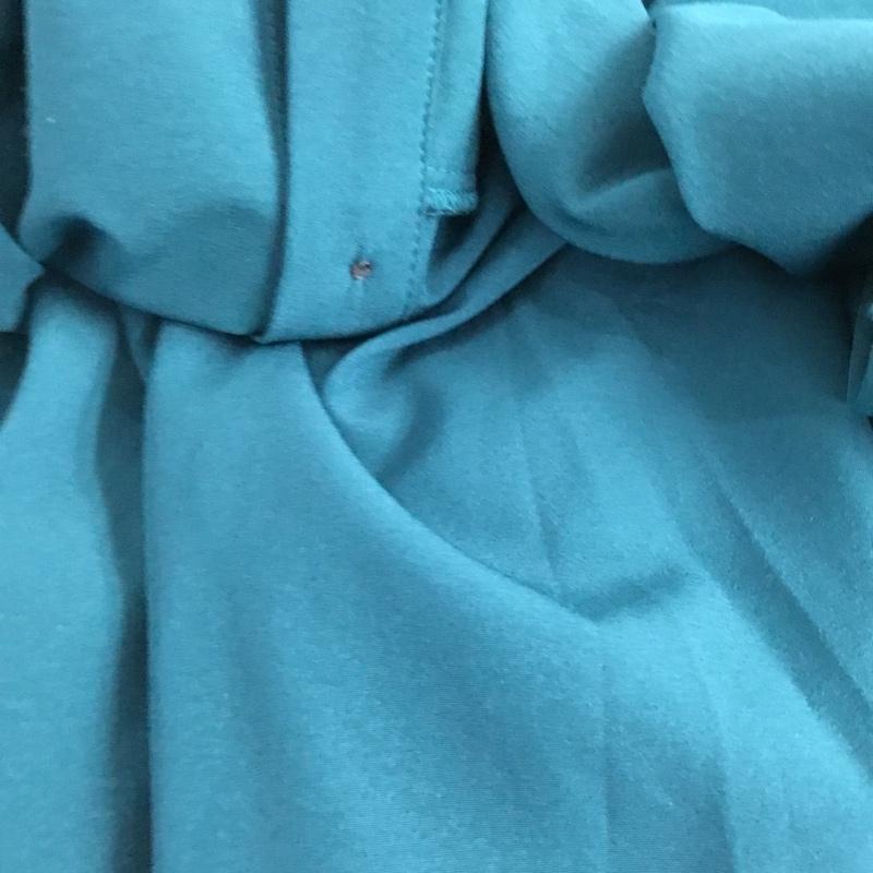 オズモーシス OSMOSIS シャツ、ブラウス 長袖 796010-596B リブ切替ブラウス ONE SIZE 無地 青 / ブルー /  レディース USED 古着 中古 10144643