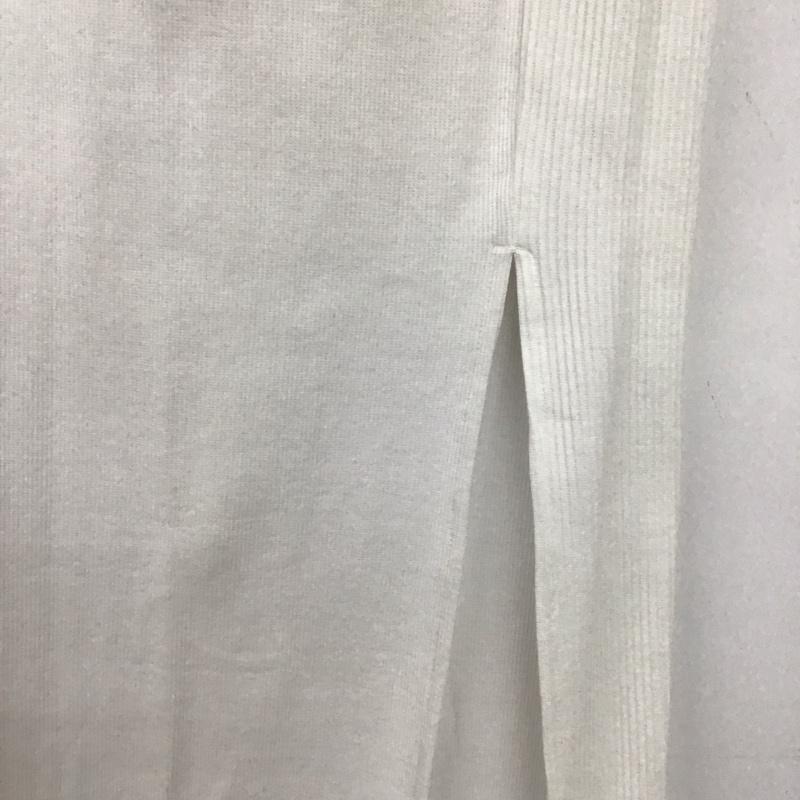 ジェイダ GYDA スカート ロングスカート 072530844901 GD JQ DEEPスリットLONGスカートライクショートパンツ FREE 無地 白 / ホワイト /  レディース USED 古着 中古 10148929